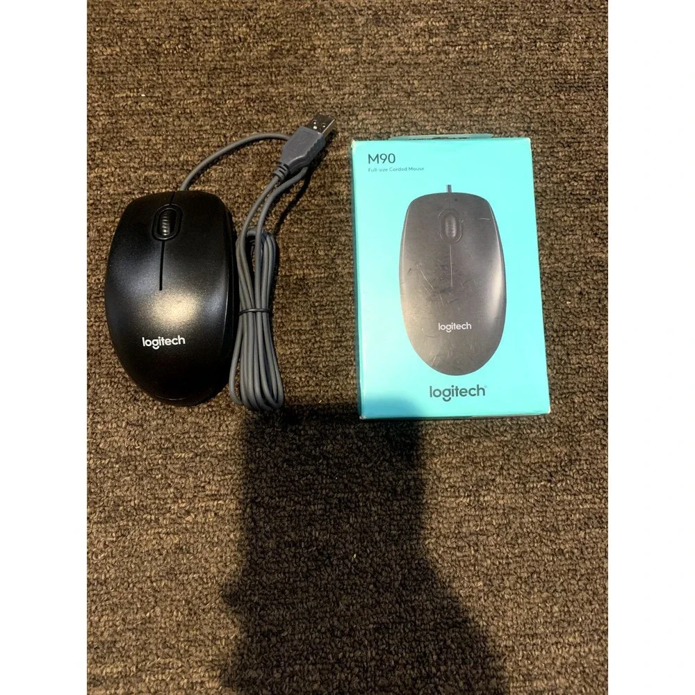 Logitech M90 (09785506675) Wired Optical Mouse NIB - (SEE PHOTOS)